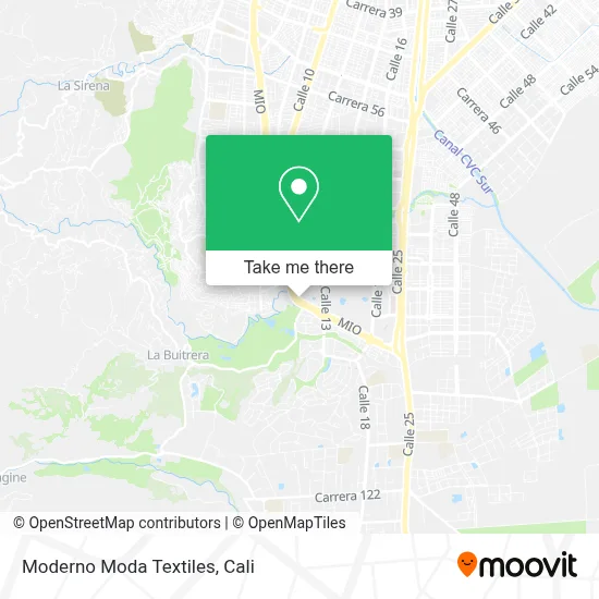 Moderno Moda Textiles map