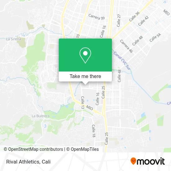 Rival Athletics map