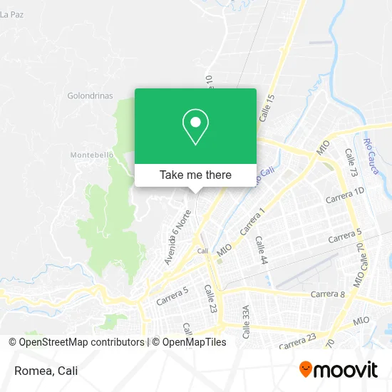 Romea map