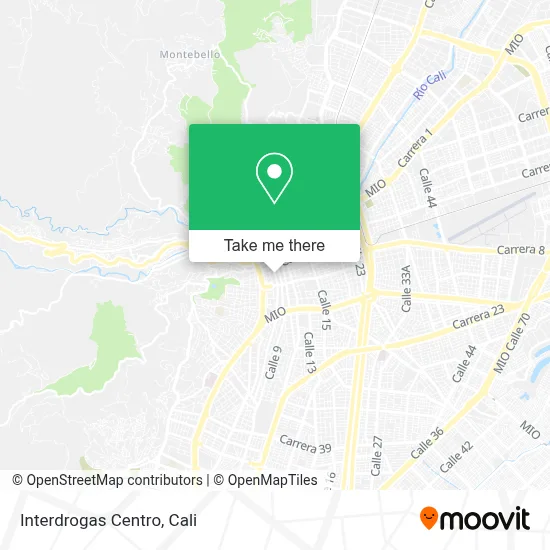 Interdrogas Centro map