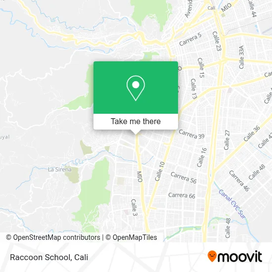 Raccoon School map