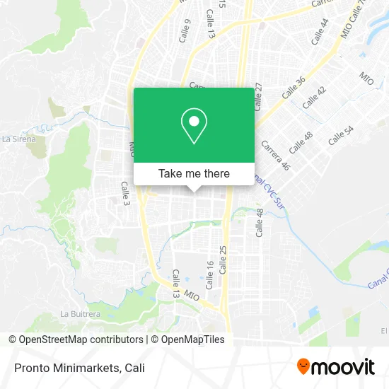 Pronto Minimarkets map