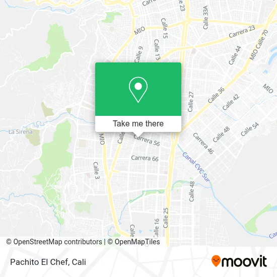 Pachito El Chef map