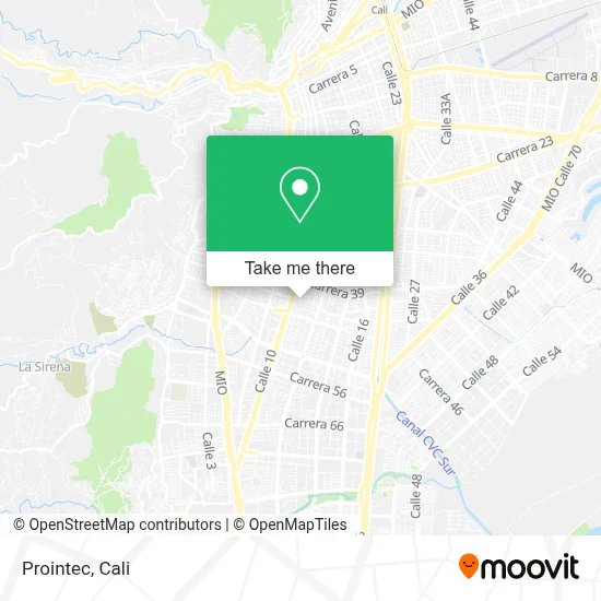 Prointec map