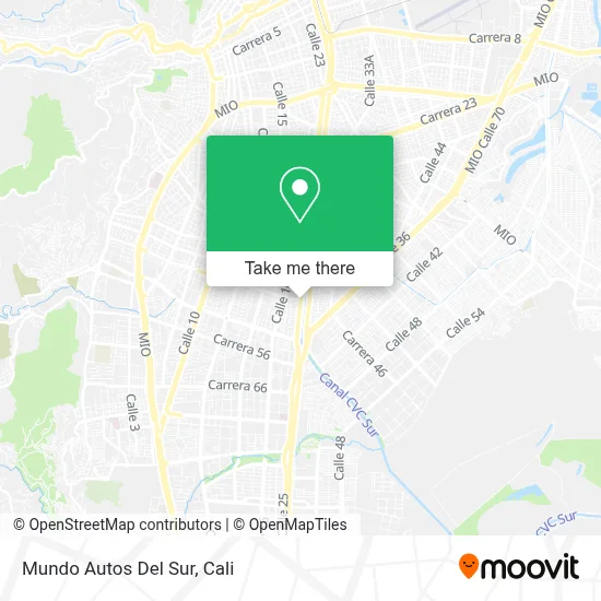 Mundo Autos Del Sur map