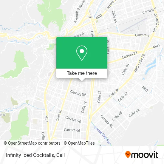 Infinity Iced Cocktails map