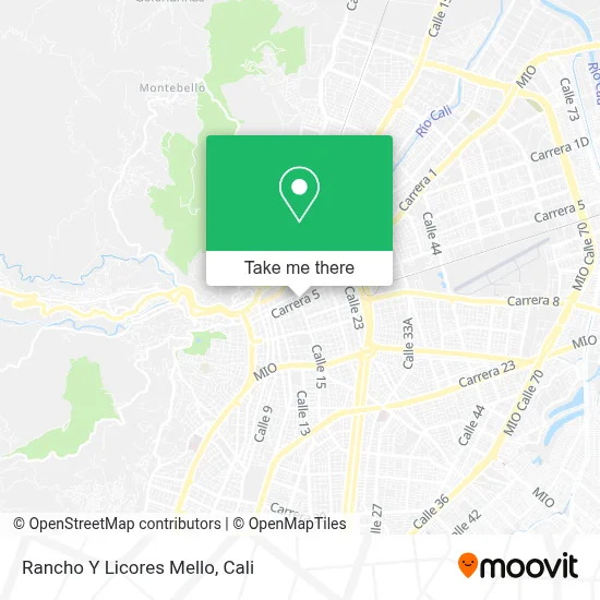 Rancho Y Licores Mello map