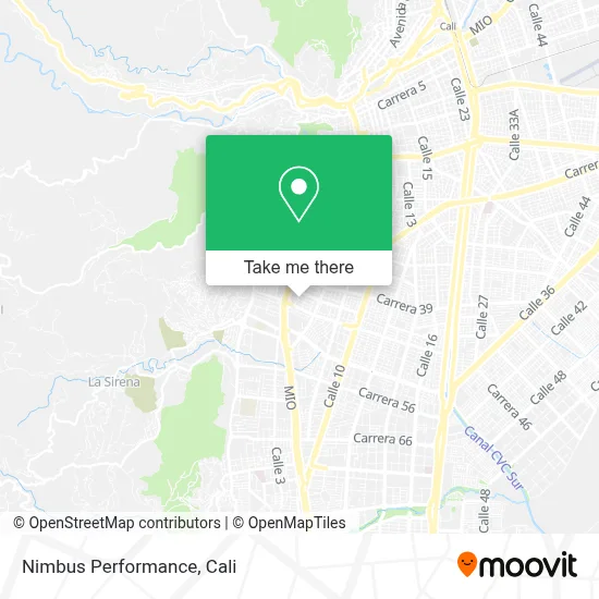 Nimbus Performance map