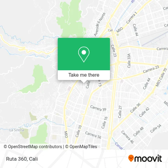 Ruta 360 map