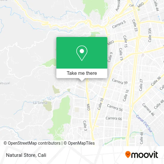 Natural Store map