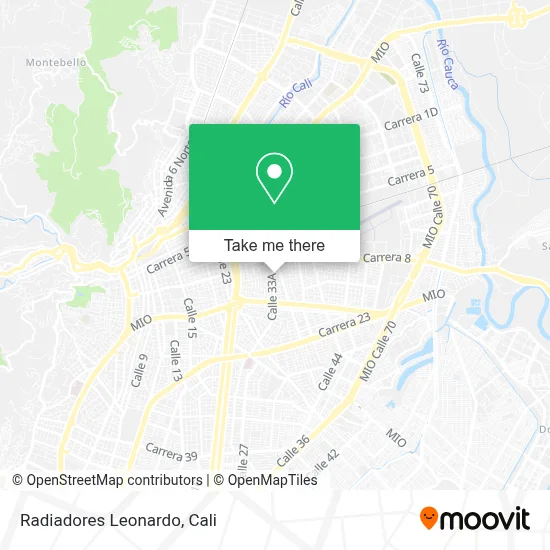 Radiadores Leonardo map