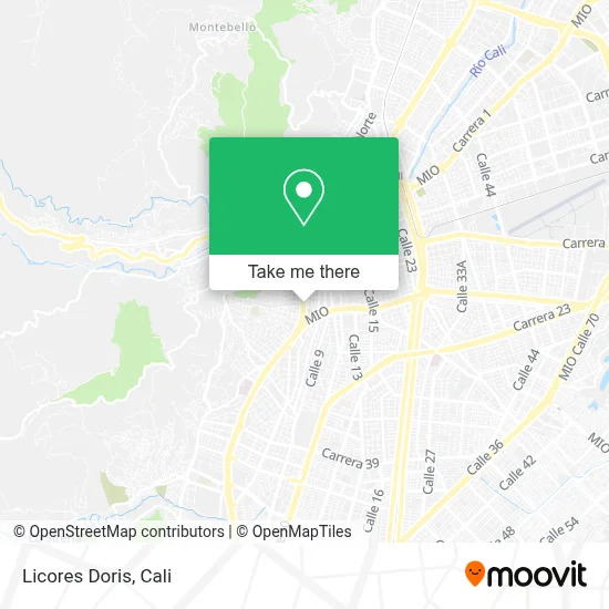Licores Doris map