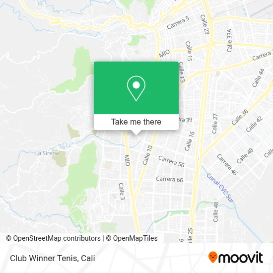 Club Winner Tenis map