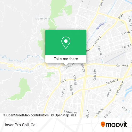 Inver Pro Cali map