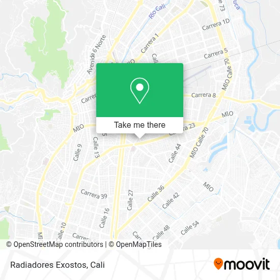 Radiadores Exostos map