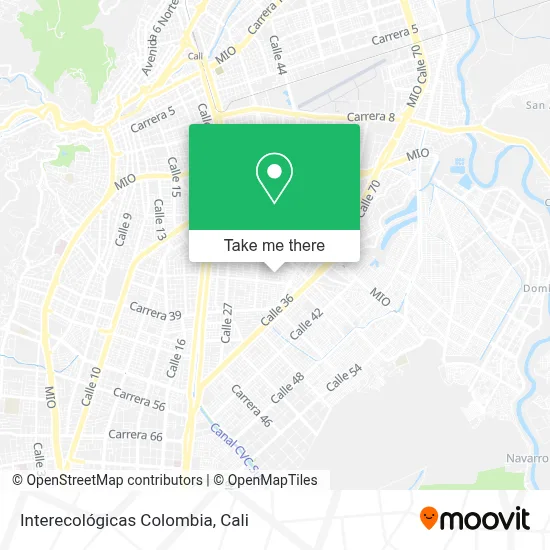 Interecológicas Colombia map