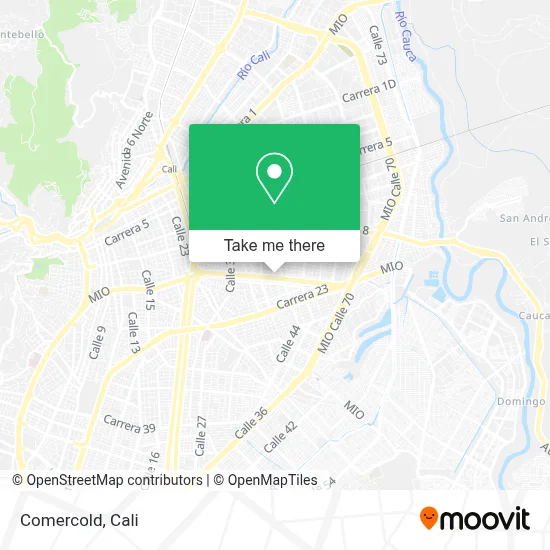 Comercold map