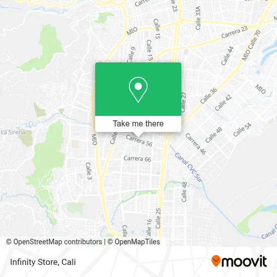 Infinity Store map