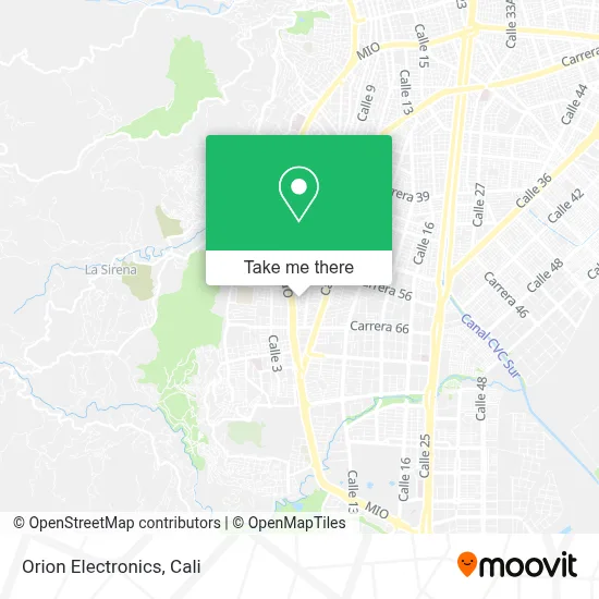 Orion Electronics map