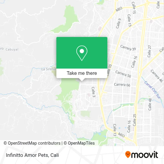 Infinitto Amor Pets map