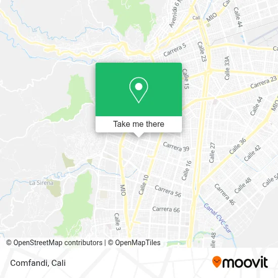 Comfandi map