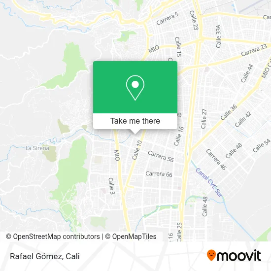 Rafael Gómez map