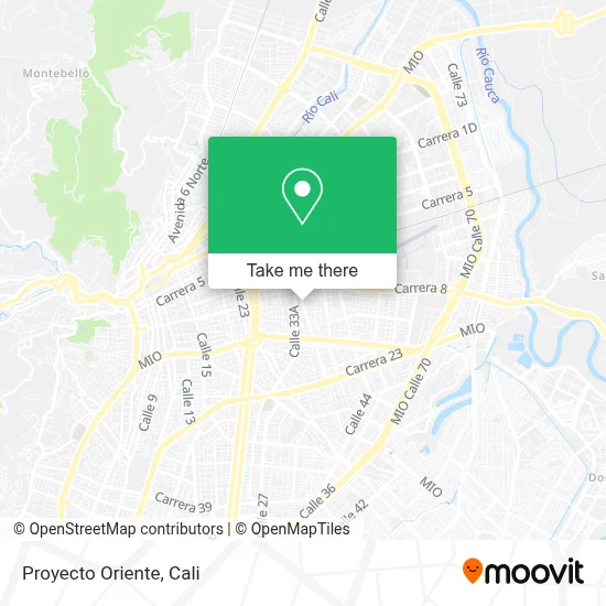 Proyecto Oriente map