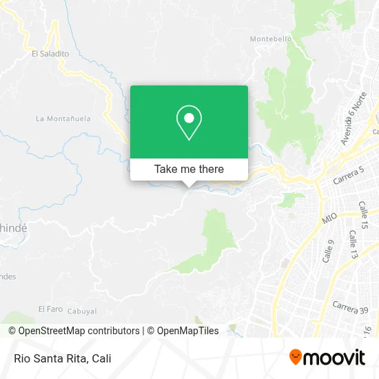 Rio Santa Rita map