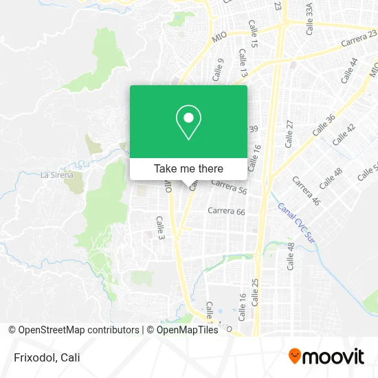 Frixodol map
