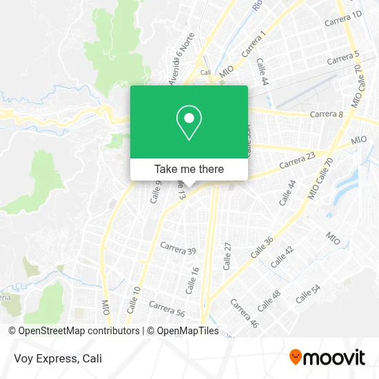 Voy Express map