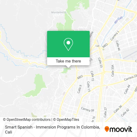 Smart Spanish - Immersion Programs In Colombia map