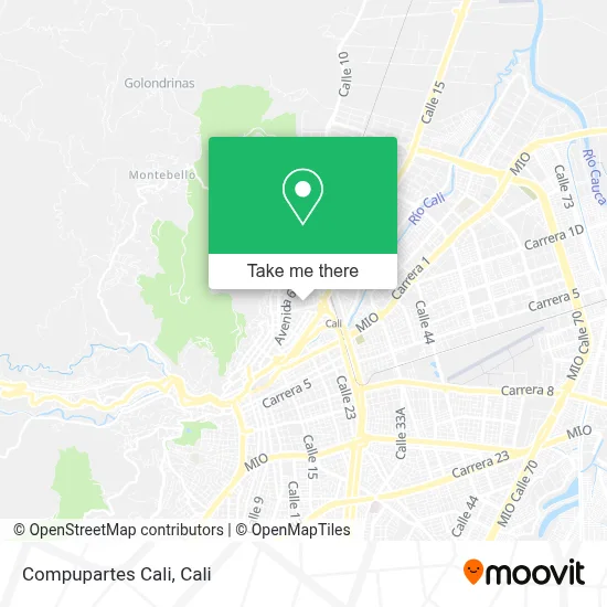 Compupartes Cali map