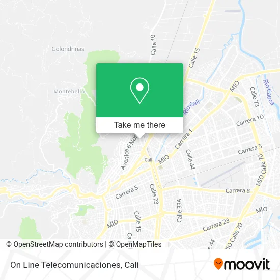 On Line Telecomunicaciones map