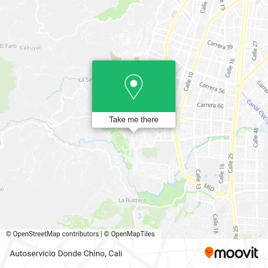 Autoservicio Donde Chino map