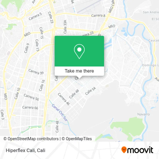 Hiperflex Cali map