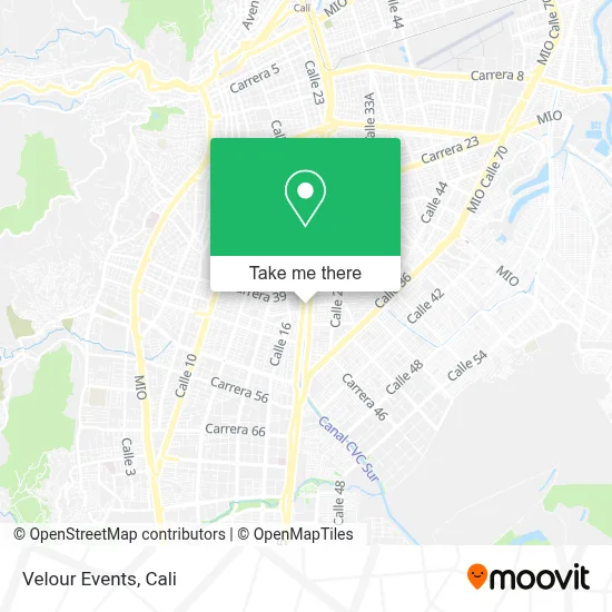 Velour Events map