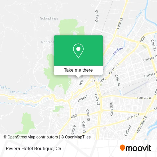 Riviera Hotel Boutique map