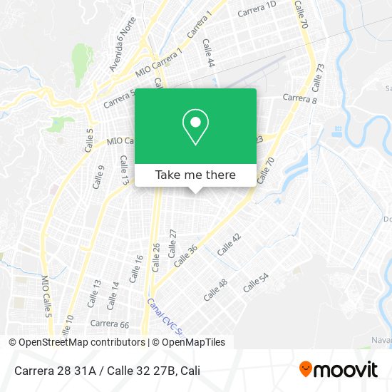 Mapa de Carrera 28 31A / Calle 32 27B