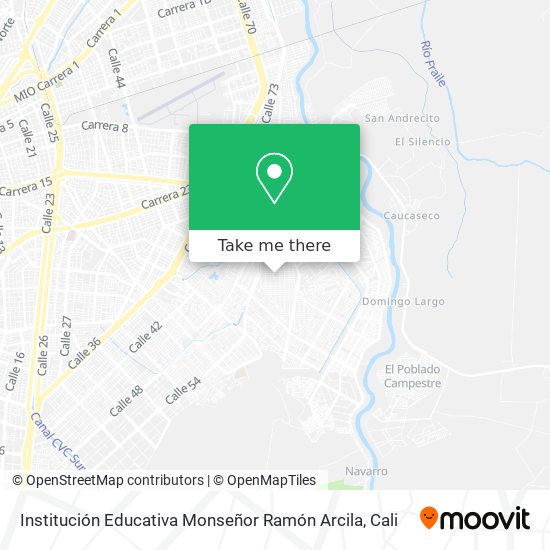 Institución Educativa Monseñor Ramón Arcila map