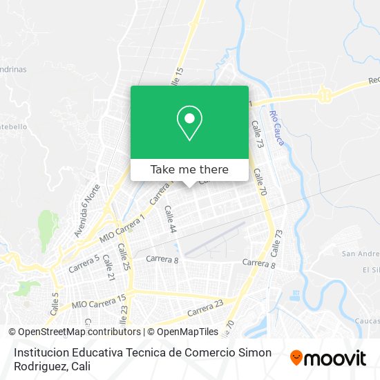 Mapa de Institucion Educativa Tecnica de Comercio Simon Rodriguez