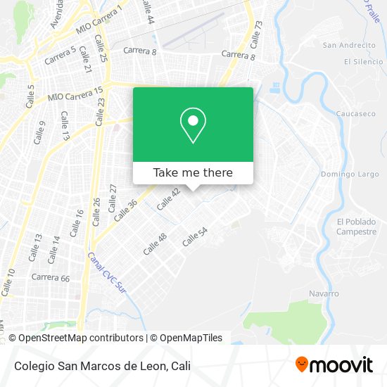 Colegio San Marcos de Leon map