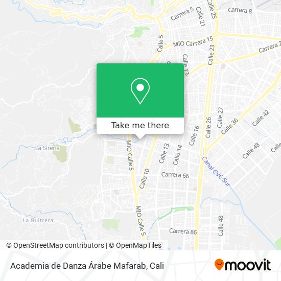 Academia de Danza Árabe Mafarab map