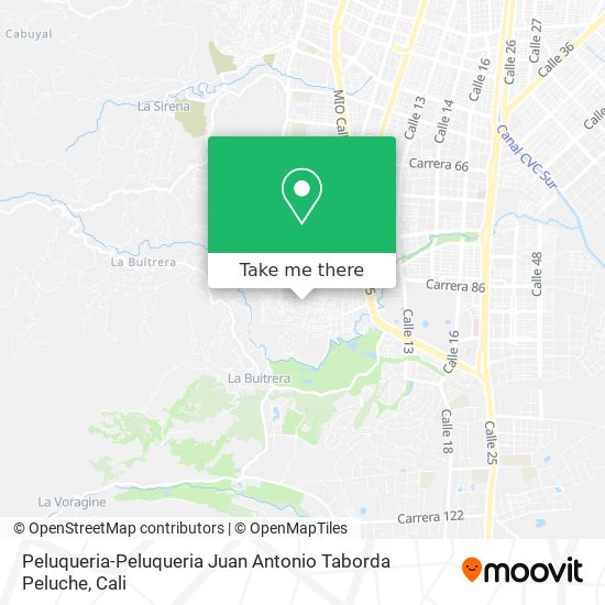 Mapa de Peluqueria-Peluqueria Juan Antonio Taborda Peluche