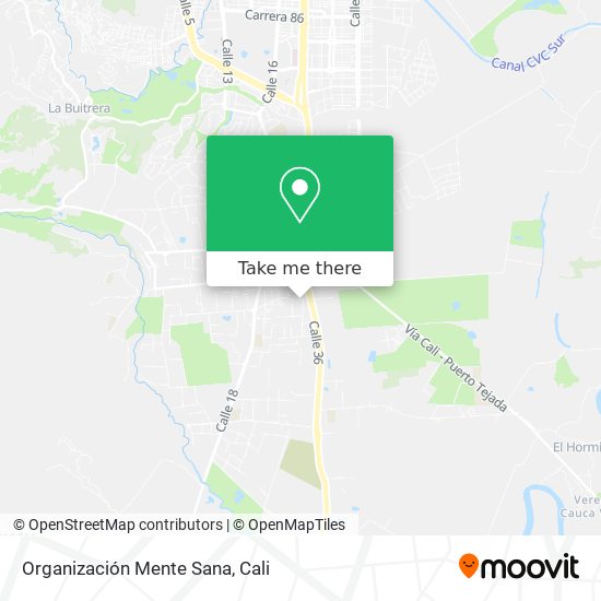 Mapa de Organización Mente Sana