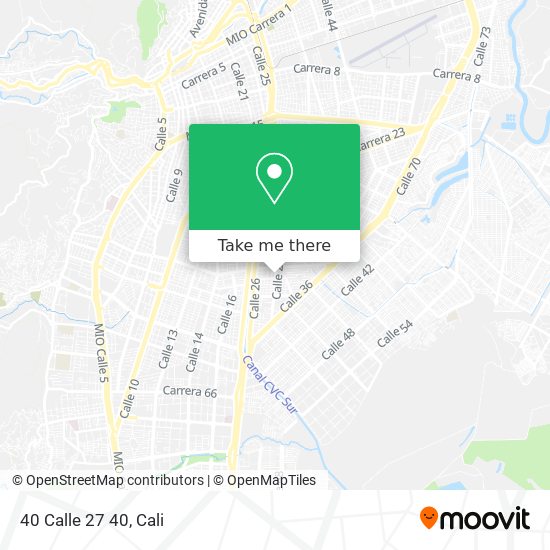 Mapa de 40 Calle 27 40