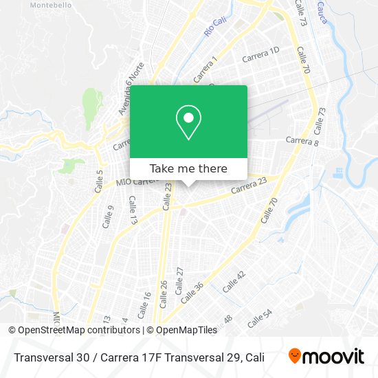 Transversal 30 / Carrera 17F Transversal 29 map
