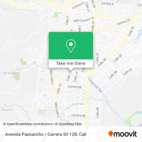 Avenida Pasoancho / Carrera 50 12B map