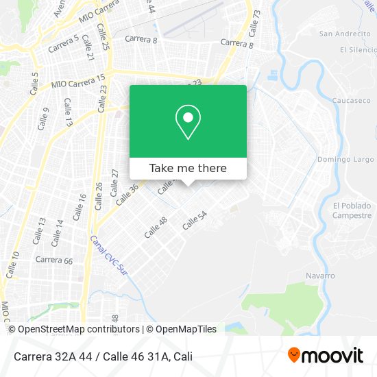 Carrera 32A 44 / Calle 46 31A map