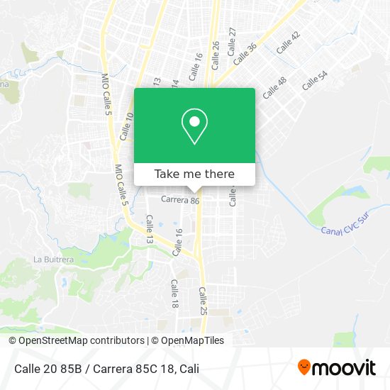 Calle 20 85B / Carrera 85C 18 map
