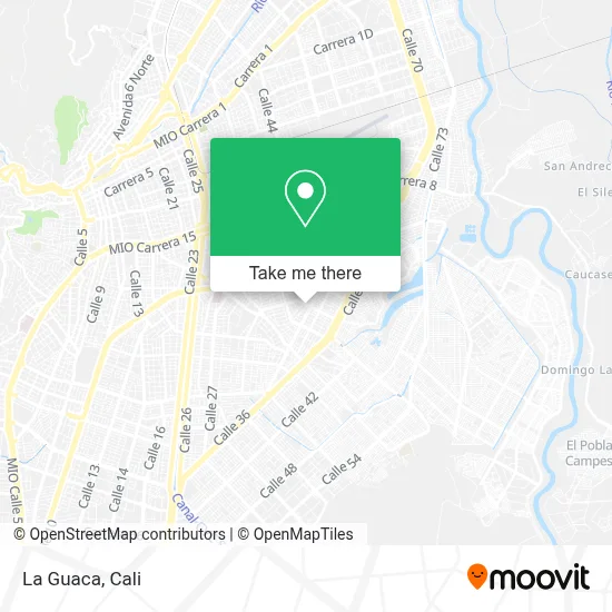 La Guaca map